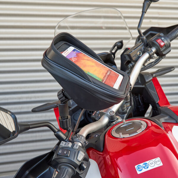 SMARTPHONE HALTERUNG SG76 MIT TASCHE, 180 x 90 mm - RÜCKSPIEGEL